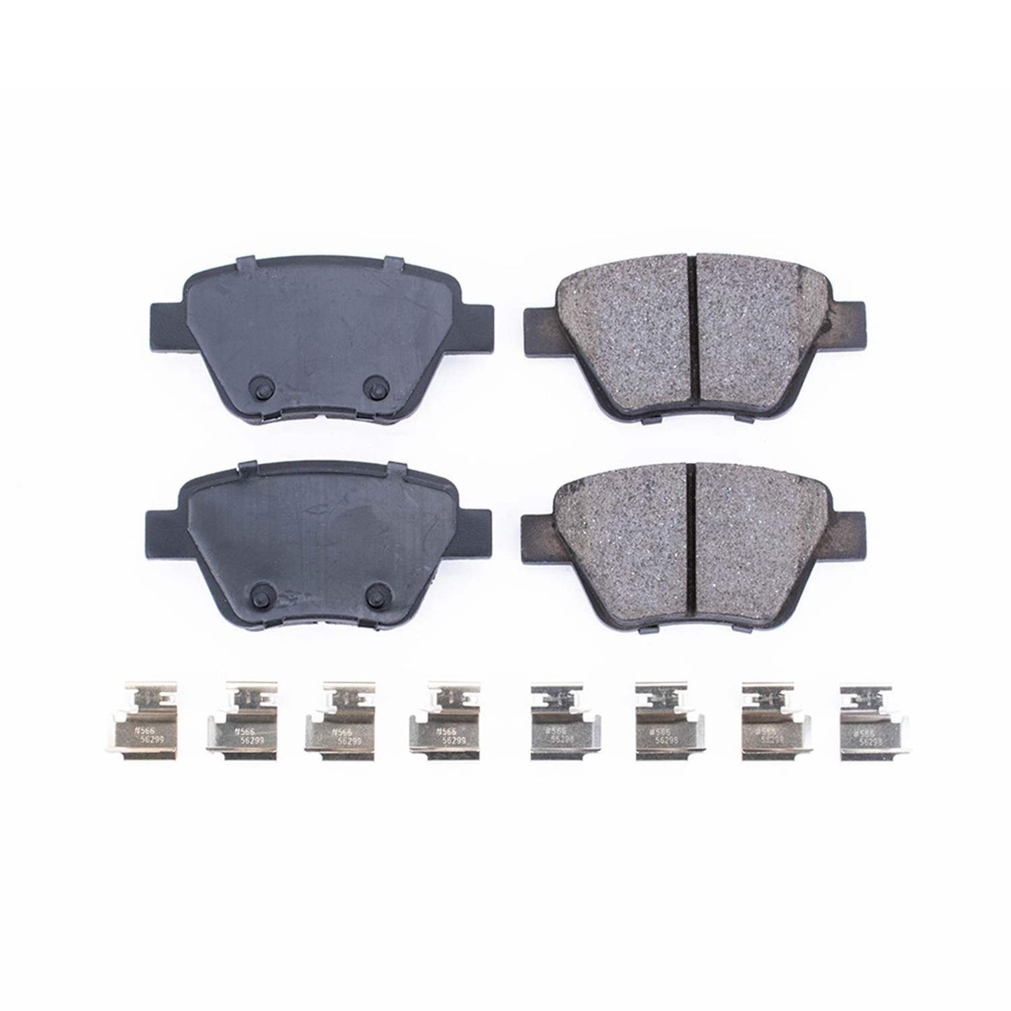 Front View of Rear Disc Brake Pad Set POWERSTOP 17-1456