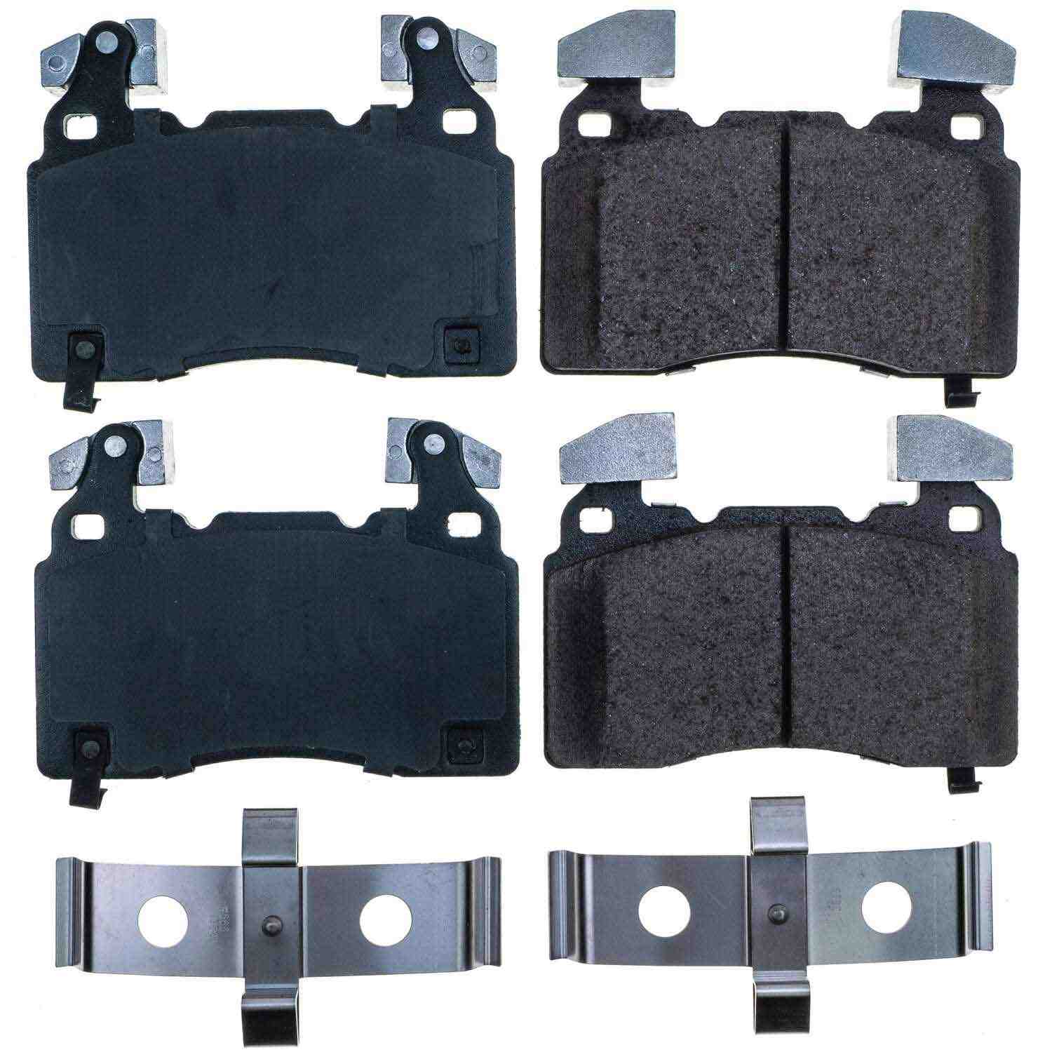 Front View of Front Disc Brake Pad Set POWERSTOP 17-1474A