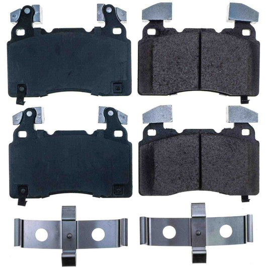 Front View of Front Disc Brake Pad Set POWERSTOP 17-1474A