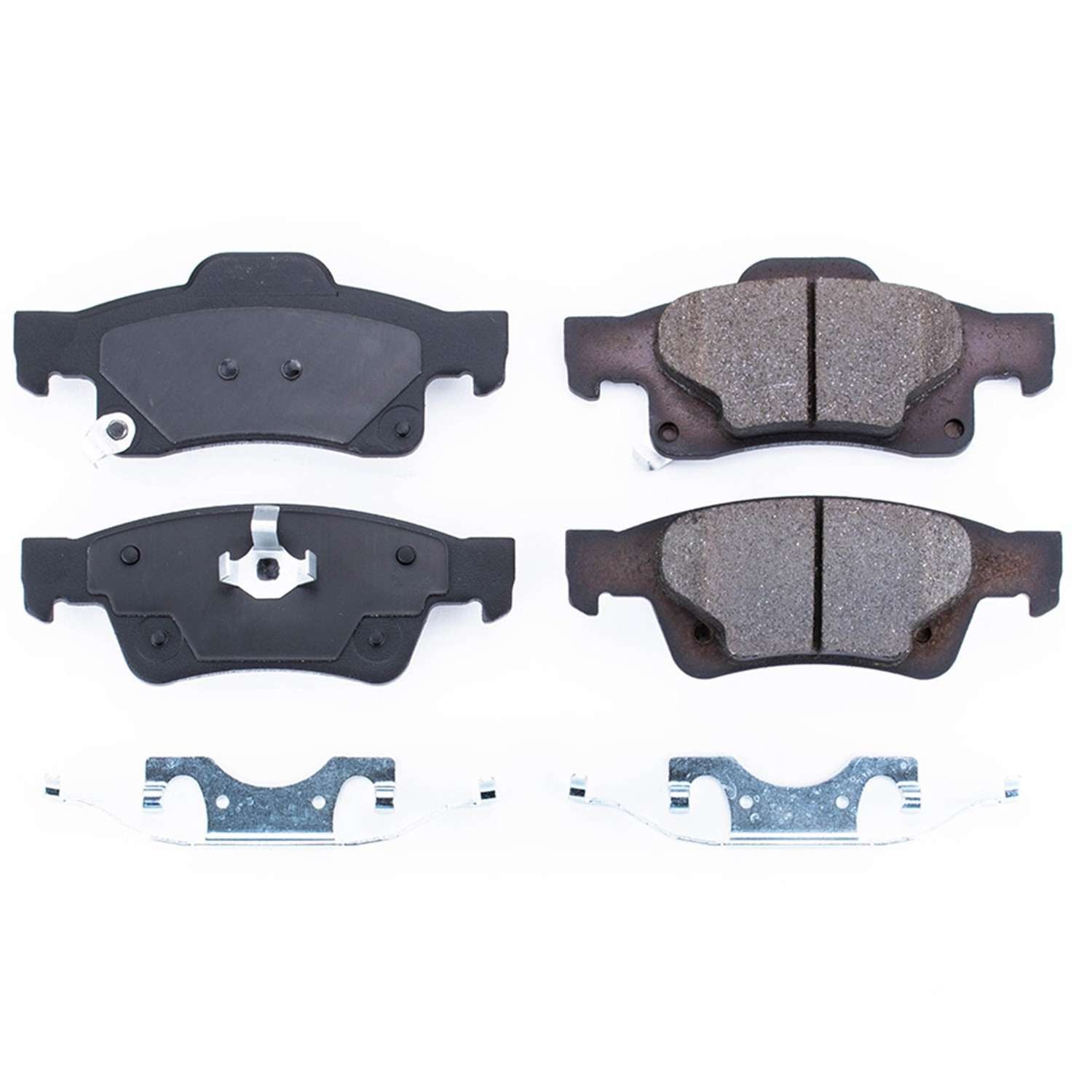 Front View of Rear Disc Brake Pad Set POWERSTOP 17-1498N