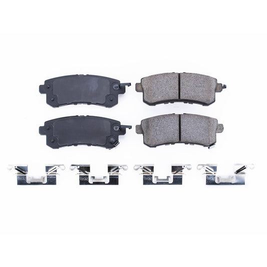 Front View of Rear Disc Brake Pad Set POWERSTOP 17-1510