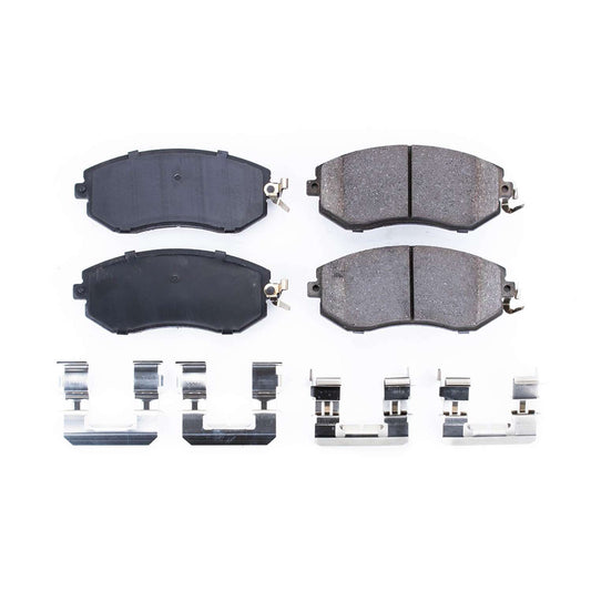 Front View of Front Disc Brake Pad Set POWERSTOP 17-1539