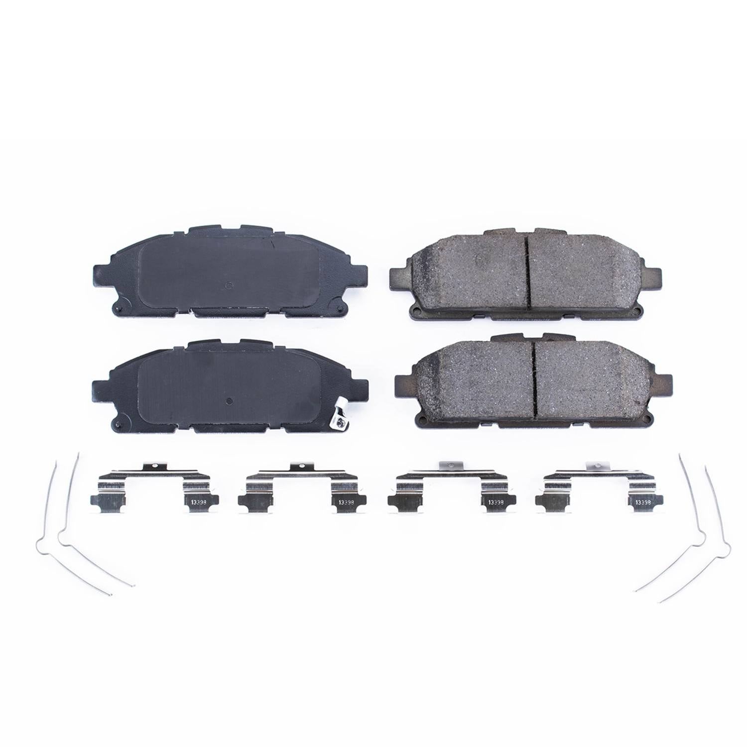 Front View of Front Disc Brake Pad Set POWERSTOP 17-1552