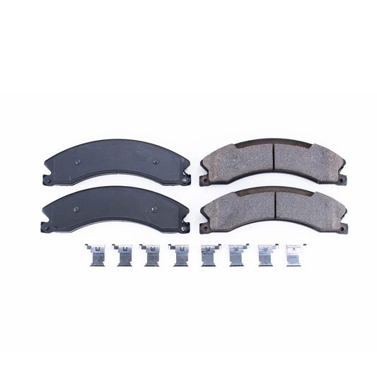 Front View of Front Disc Brake Pad Set POWERSTOP 17-1565