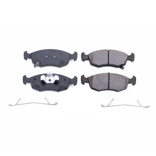 Front View of Front Disc Brake Pad Set POWERSTOP 17-1568