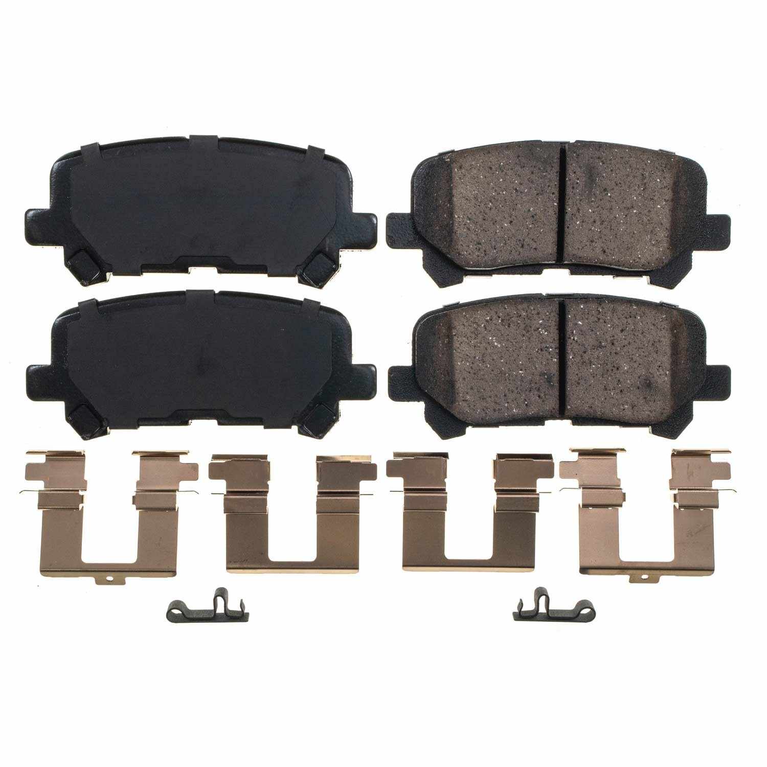 Front View of Rear Disc Brake Pad Set POWERSTOP 17-1585