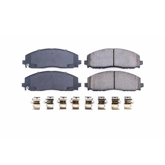 Front View of Front Disc Brake Pad Set POWERSTOP 17-1589