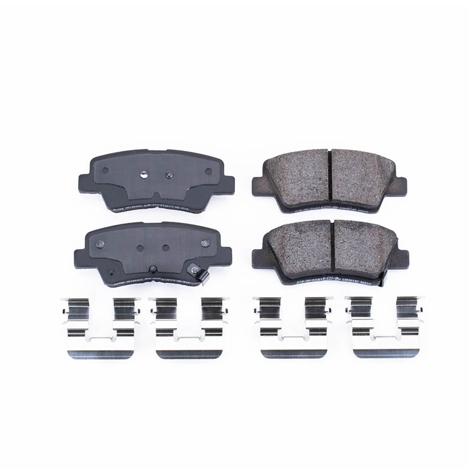 Front View of Rear Disc Brake Pad Set POWERSTOP 17-1594