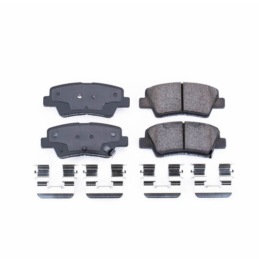 Front View of Rear Disc Brake Pad Set POWERSTOP 17-1594