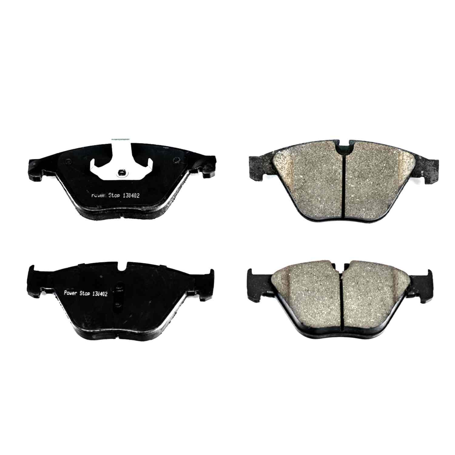 Front View of Front Disc Brake Pad Set POWERSTOP 17-1597