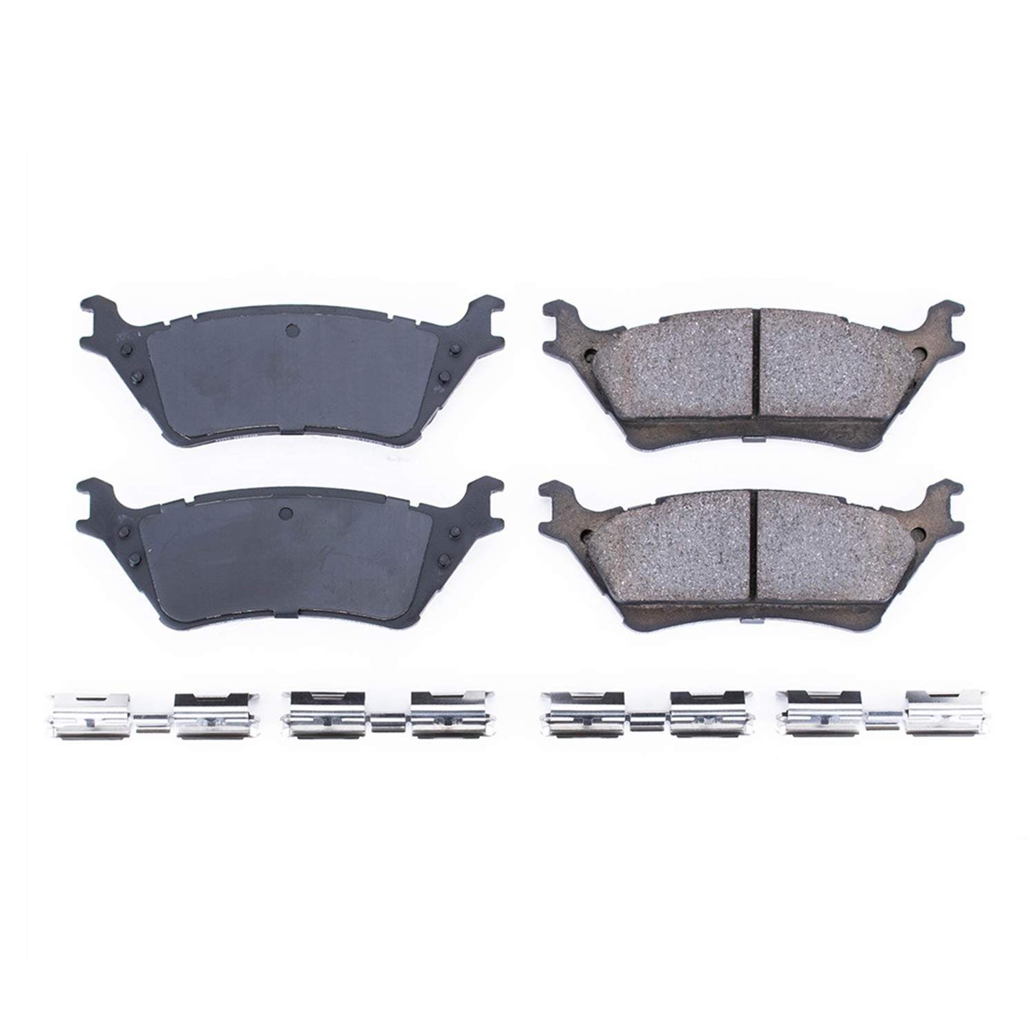 Front View of Rear Disc Brake Pad Set POWERSTOP 17-1602