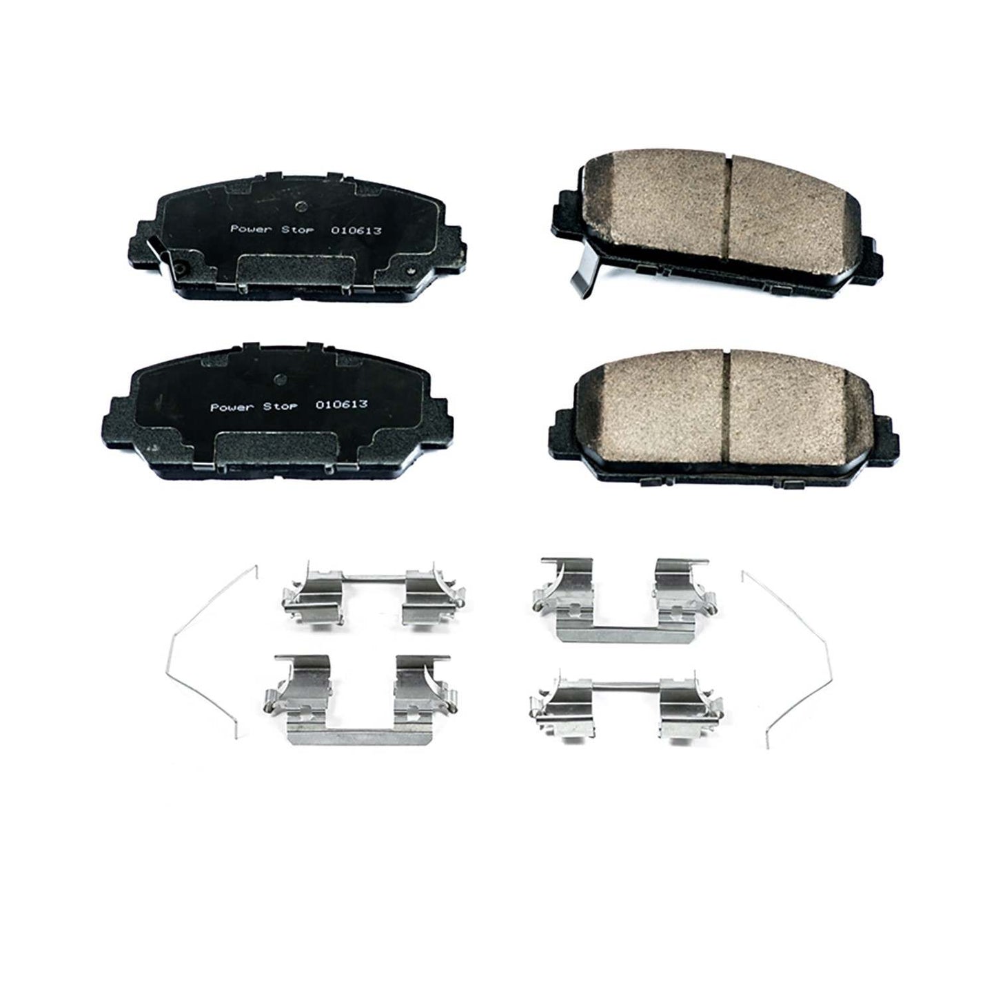 Front View of Front Disc Brake Pad Set POWERSTOP 17-1625