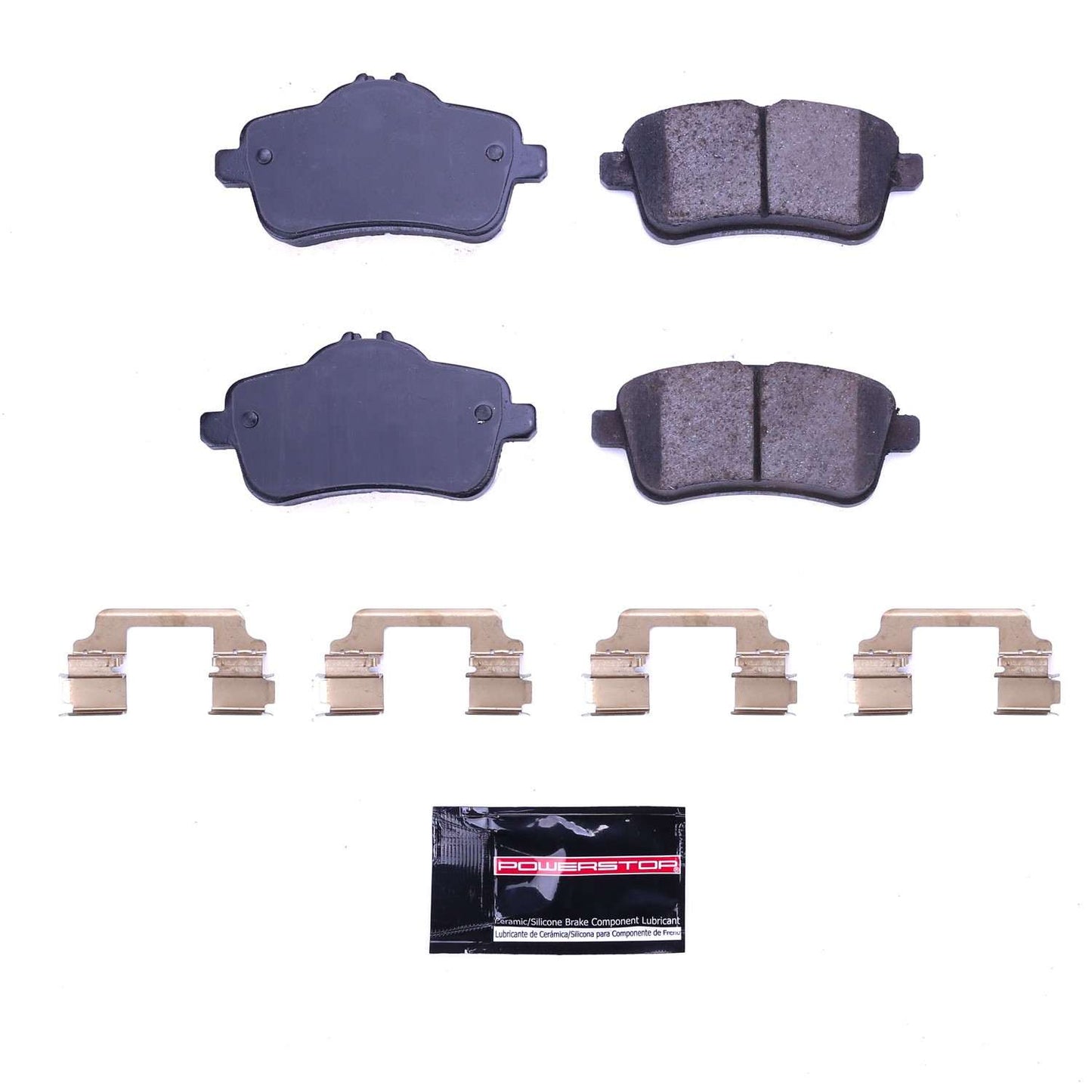 Front View of Rear Disc Brake Pad Set POWERSTOP 17-1630