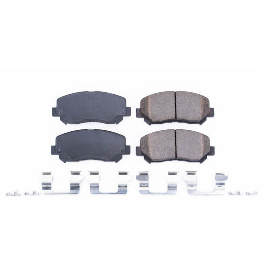 Front View of Front Disc Brake Pad Set POWERSTOP 17-1640A