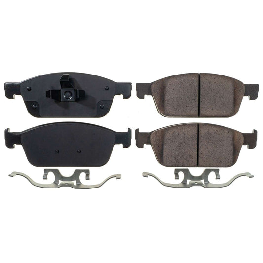 Front View of Front Disc Brake Pad Set POWERSTOP 17-1645