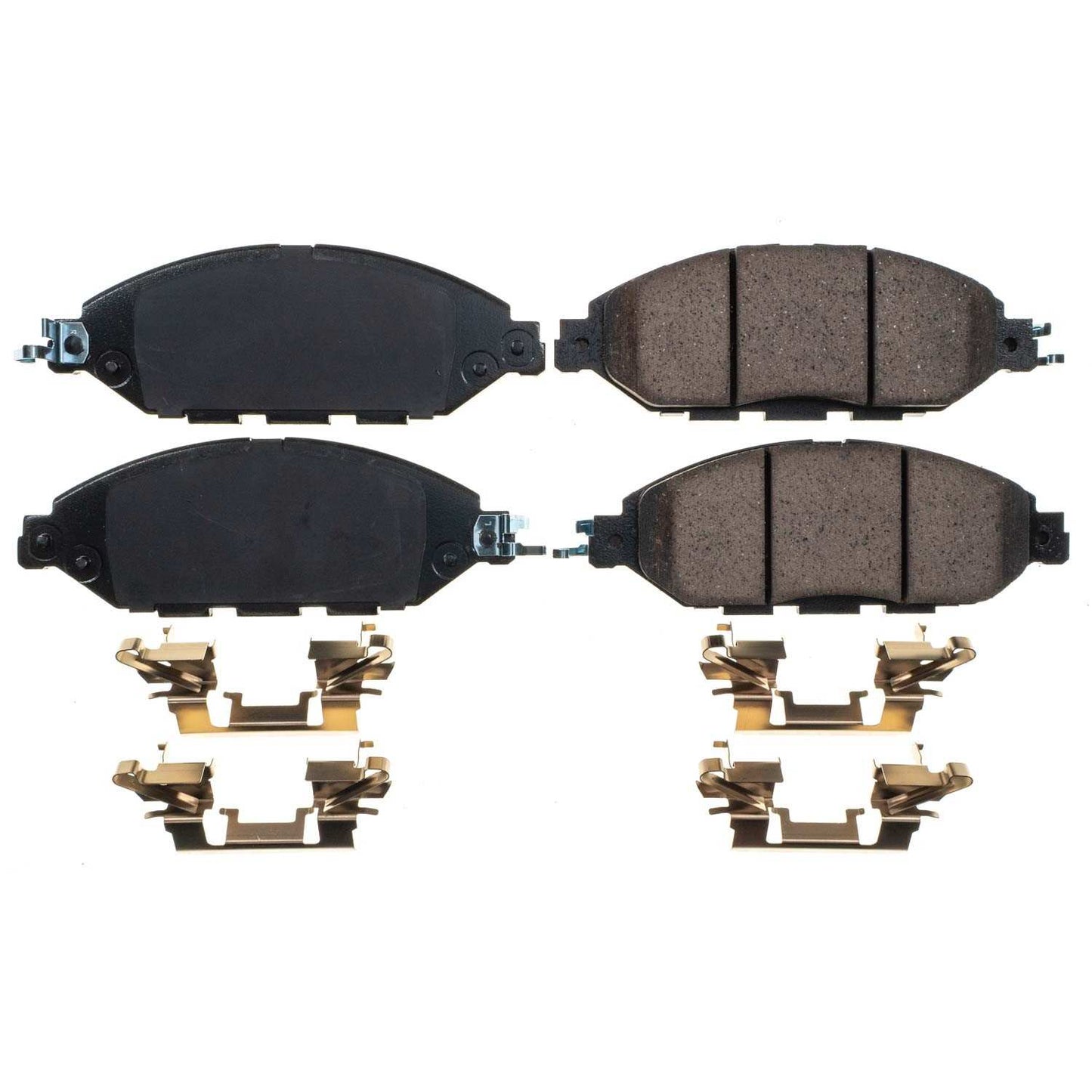 Front View of Front Disc Brake Pad Set POWERSTOP 17-1649