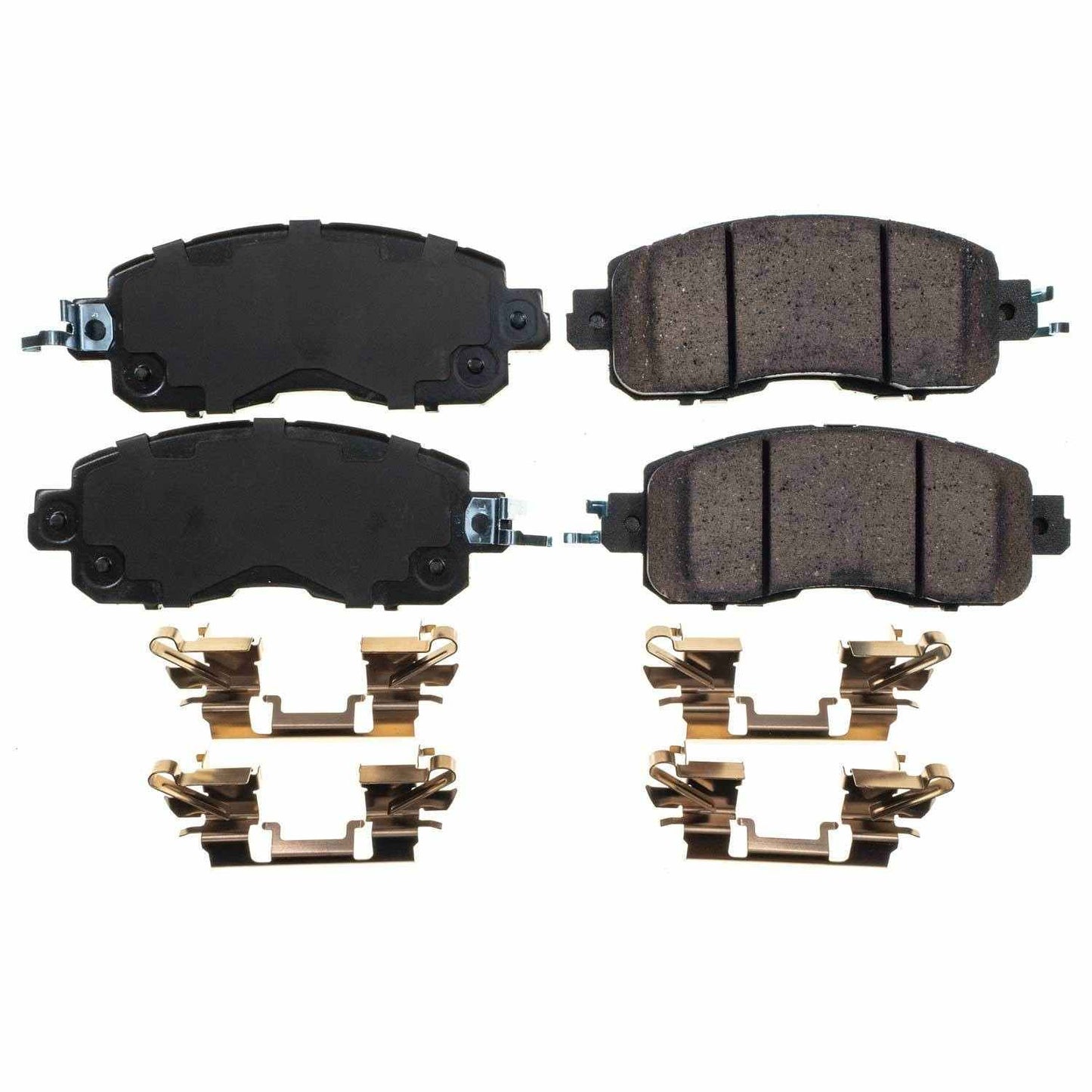 Front View of Front Disc Brake Pad Set POWERSTOP 17-1650