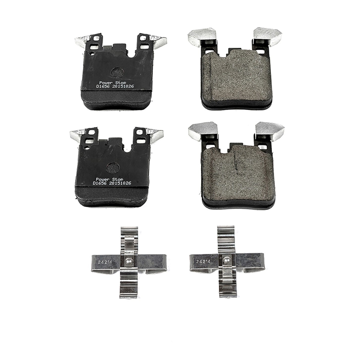 Front View of Rear Disc Brake Pad Set POWERSTOP 17-1656