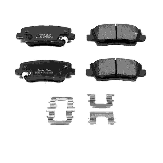 Front View of Rear Disc Brake Pad Set POWERSTOP 17-1659