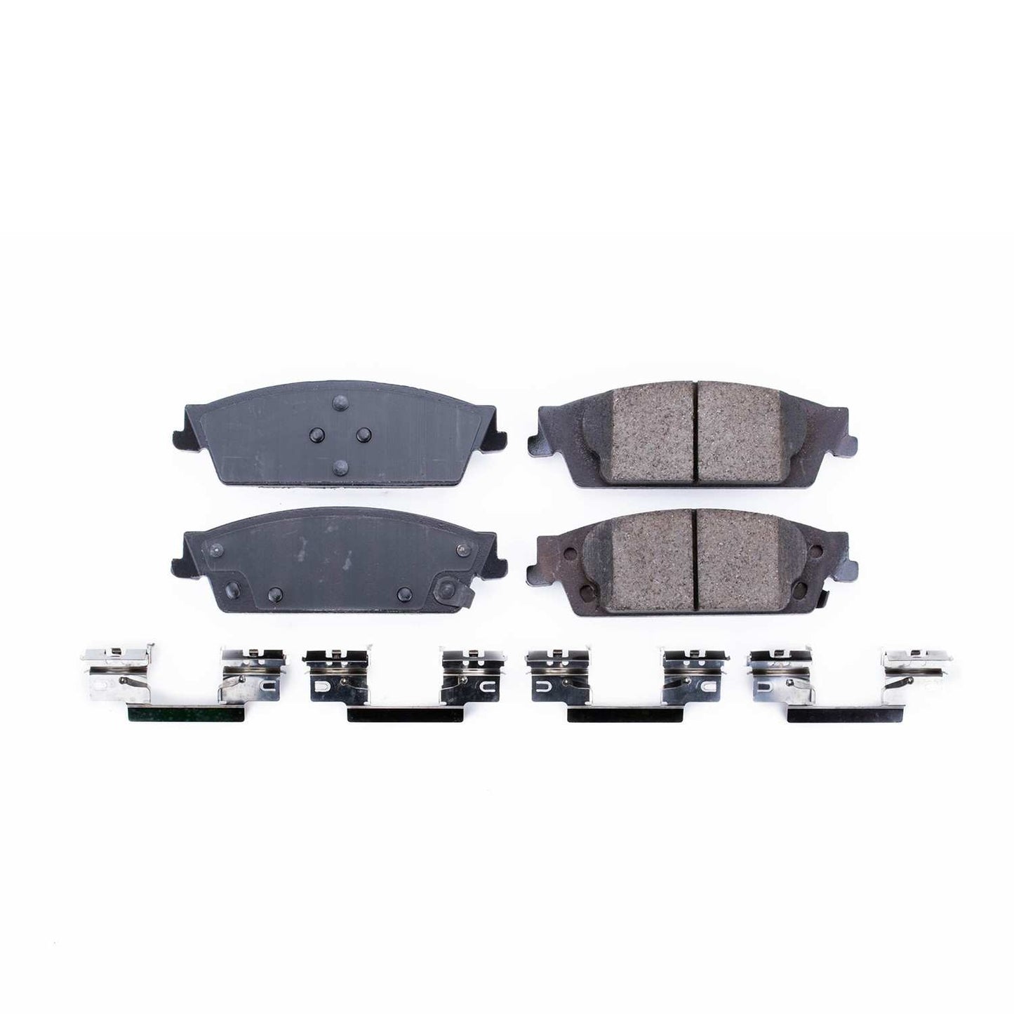 Front View of Rear Disc Brake Pad Set POWERSTOP 17-1707