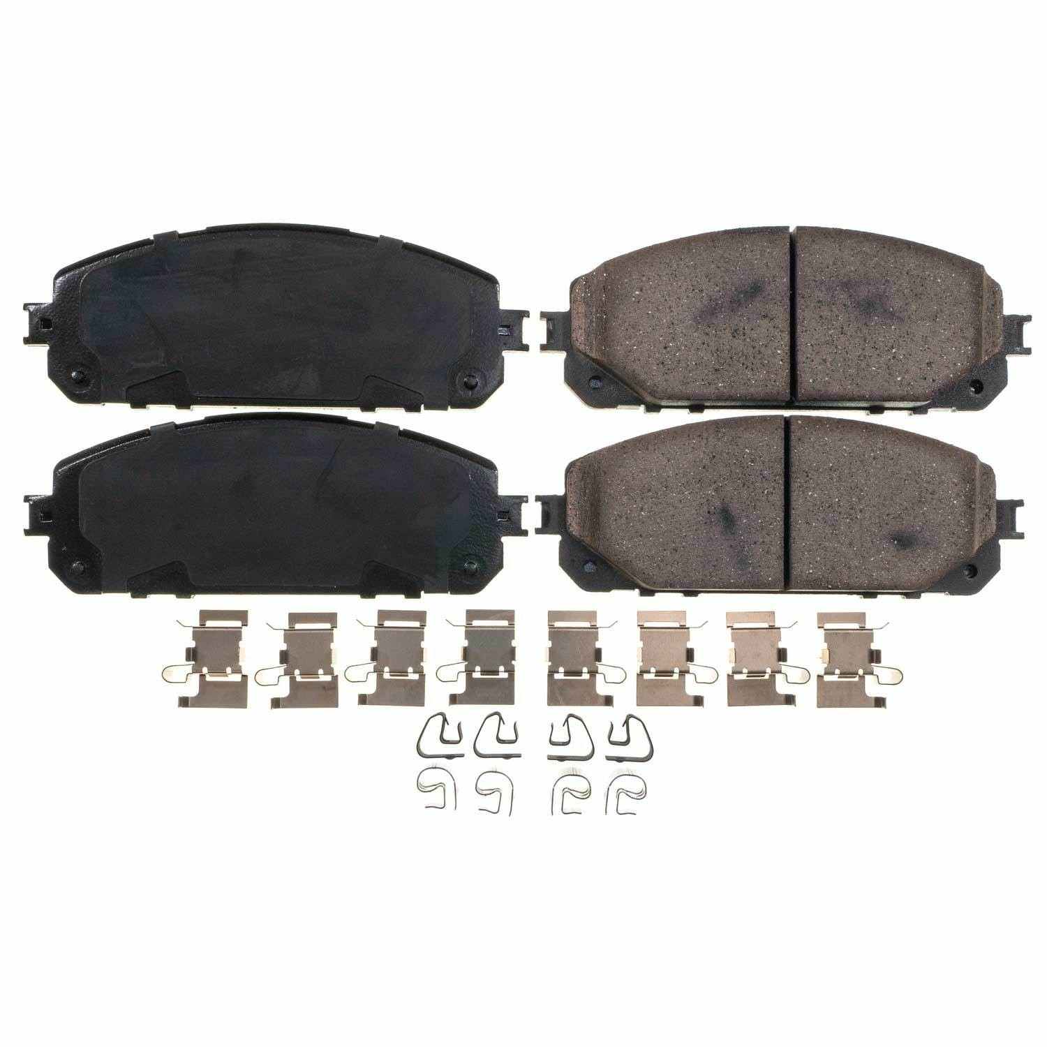 Front View of Front Disc Brake Pad Set POWERSTOP 17-1709