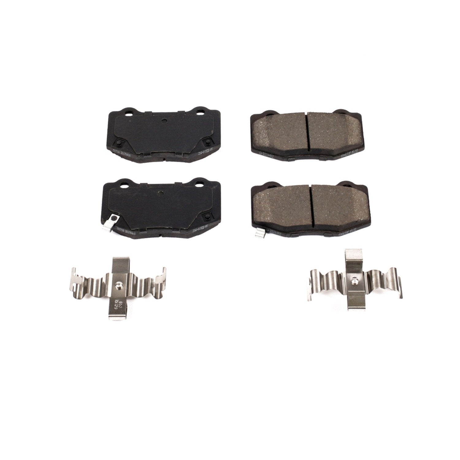 Front View of Rear Disc Brake Pad Set POWERSTOP 17-1718