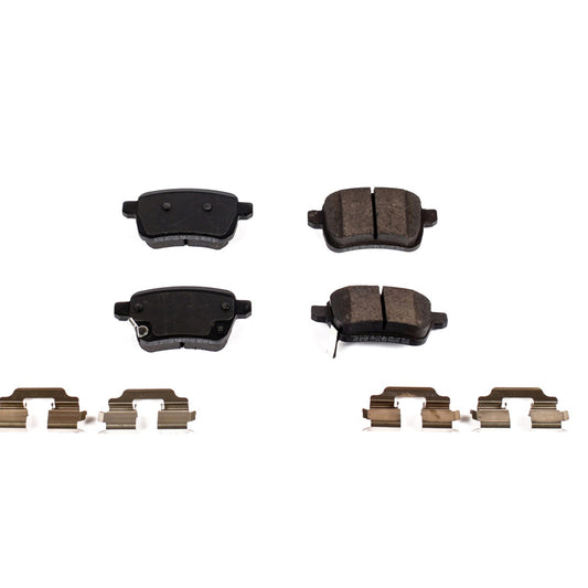 Front View of Rear Disc Brake Pad Set POWERSTOP 17-1722