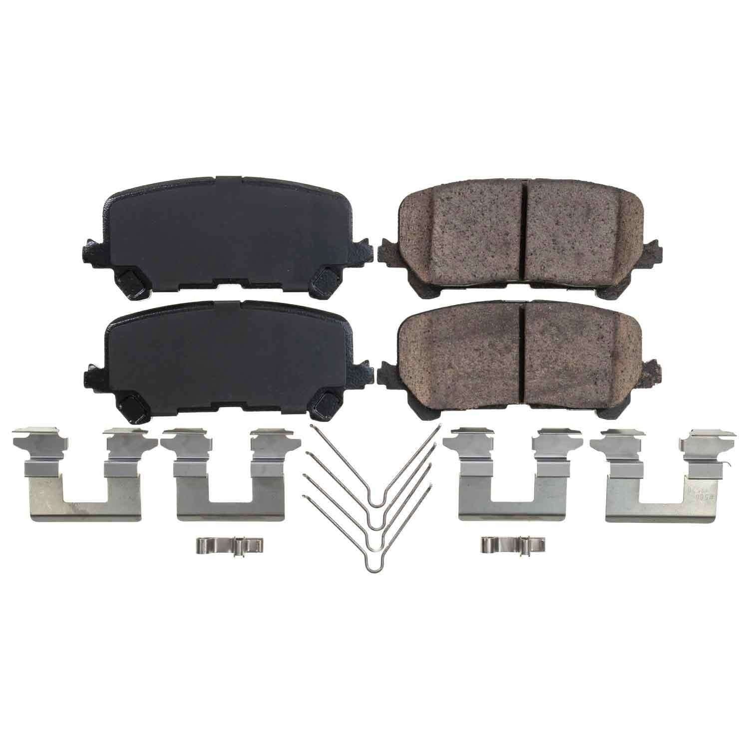 Front View of Rear Disc Brake Pad Set POWERSTOP 17-1724