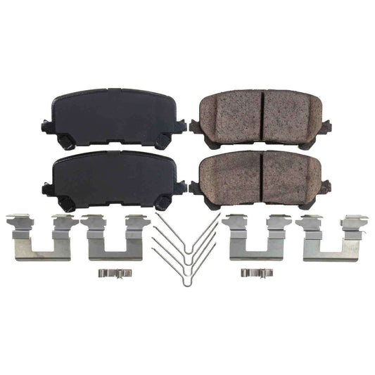 Front View of Rear Disc Brake Pad Set POWERSTOP 17-1724