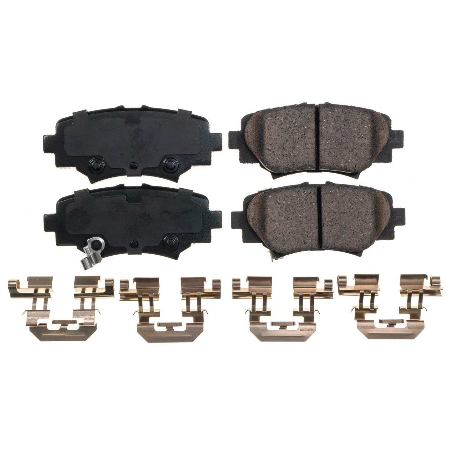 Front View of Rear Disc Brake Pad Set POWERSTOP 17-1729