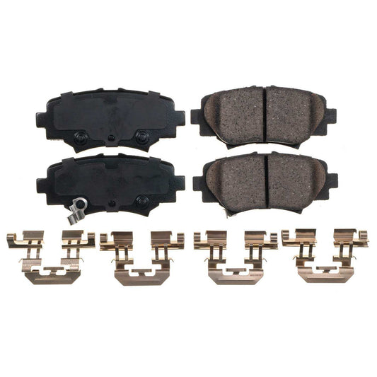 Front View of Rear Disc Brake Pad Set POWERSTOP 17-1729