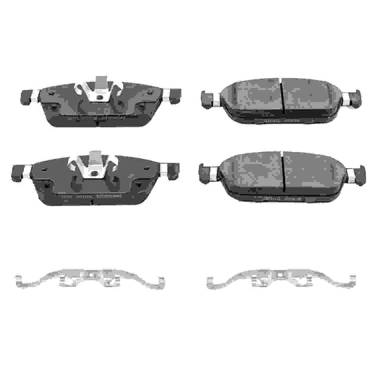 Front View of Front Disc Brake Pad Set POWERSTOP 17-1771