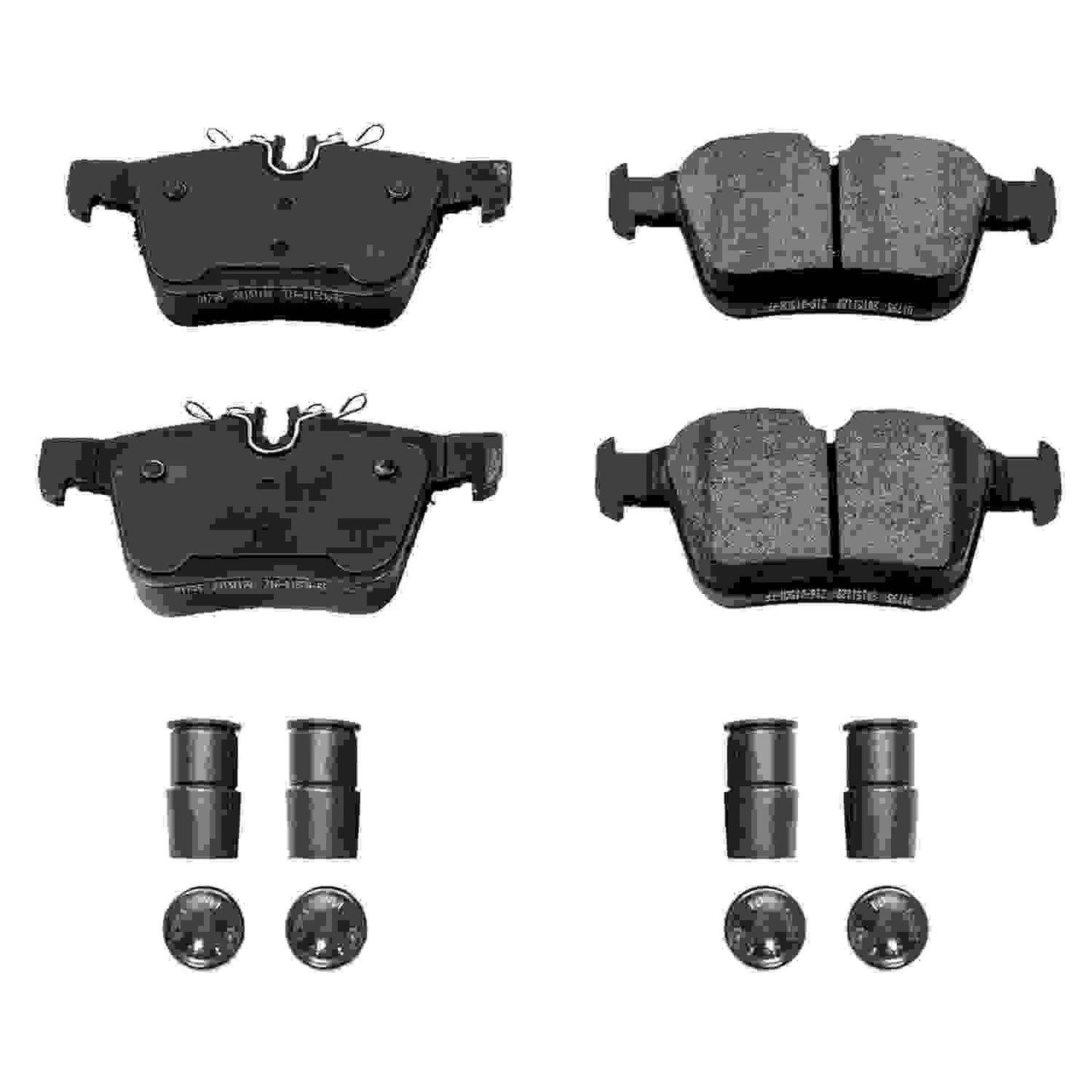 Front View of Rear Disc Brake Pad Set POWERSTOP 17-1795
