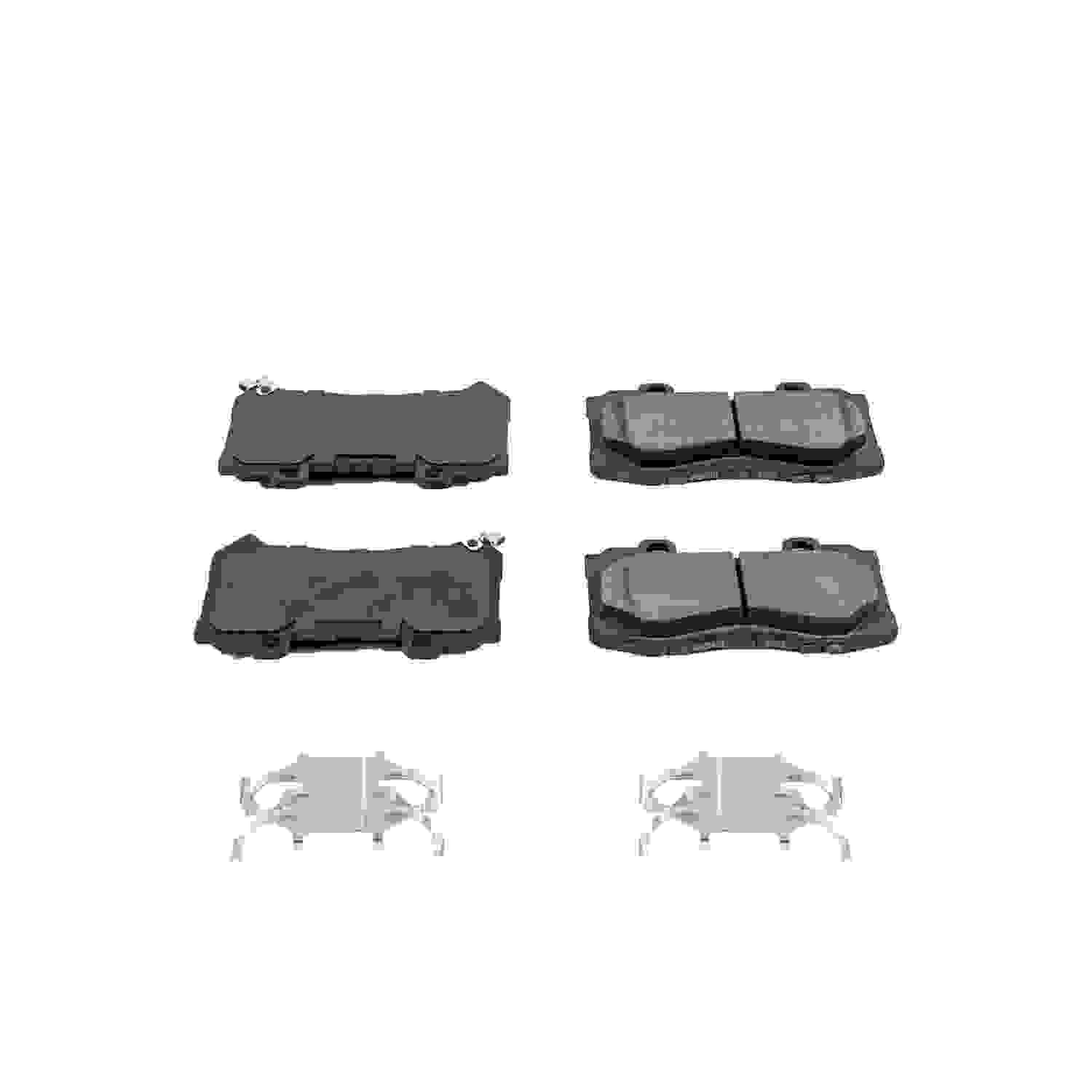 Front View of Front Disc Brake Pad Set POWERSTOP 17-1802