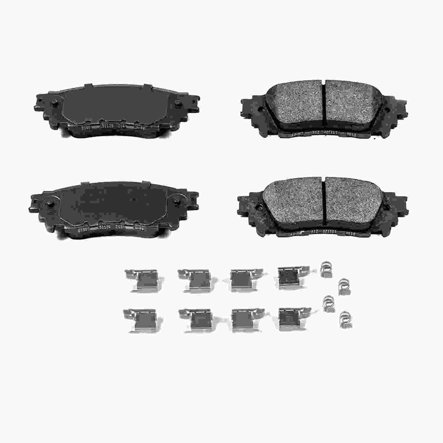 Front View of Rear Disc Brake Pad Set POWERSTOP 17-1805