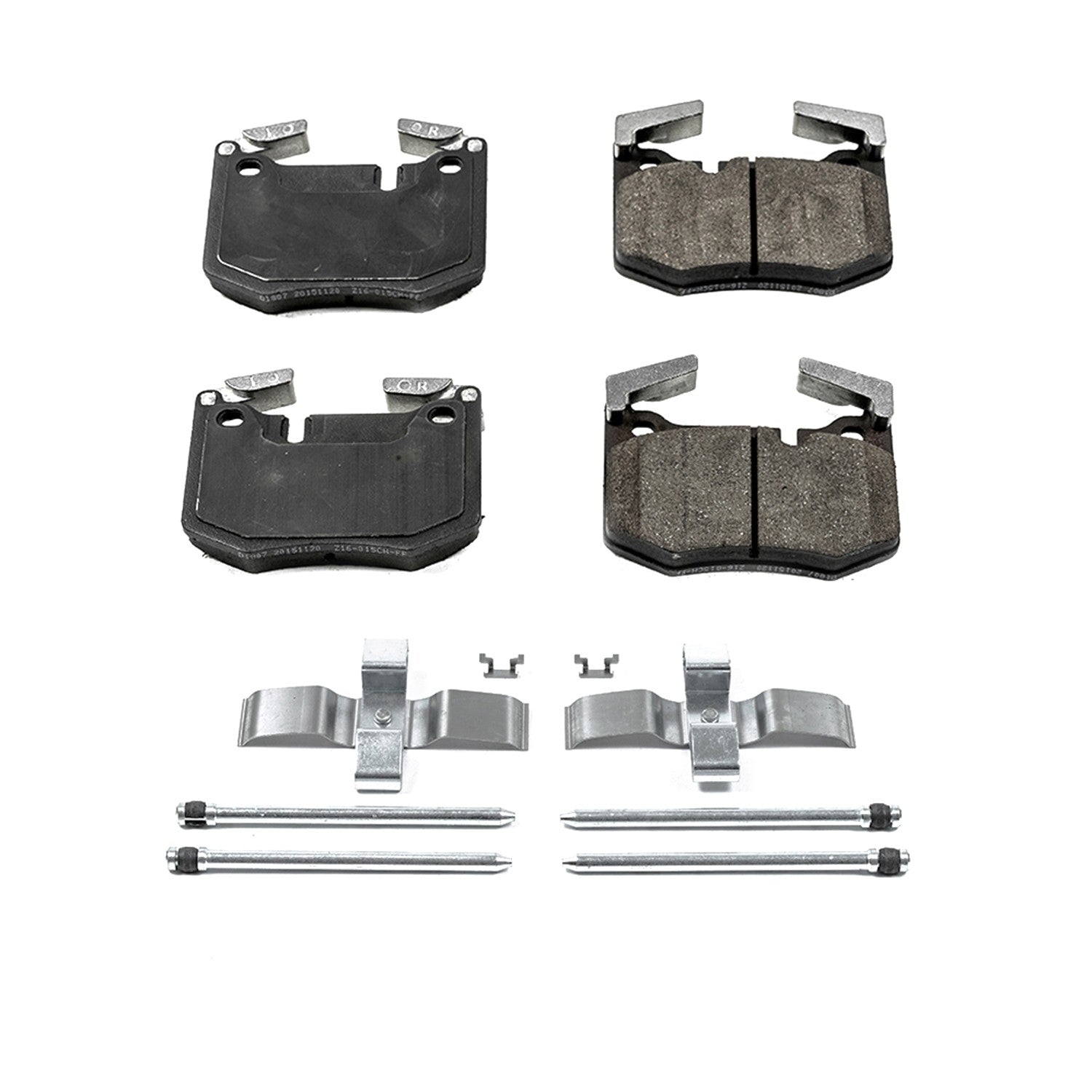 Front View of Rear Disc Brake Pad Set POWERSTOP 17-1807