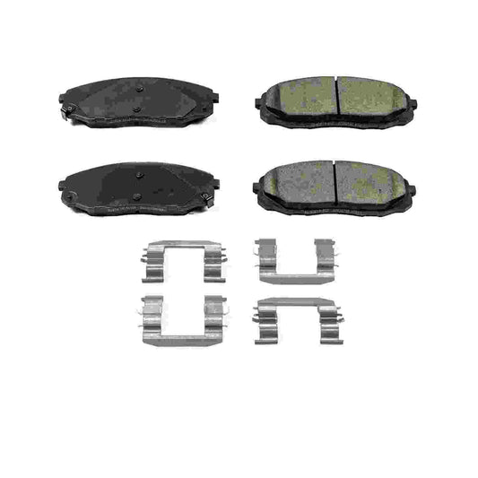 Front View of Front Disc Brake Pad Set POWERSTOP 17-1814