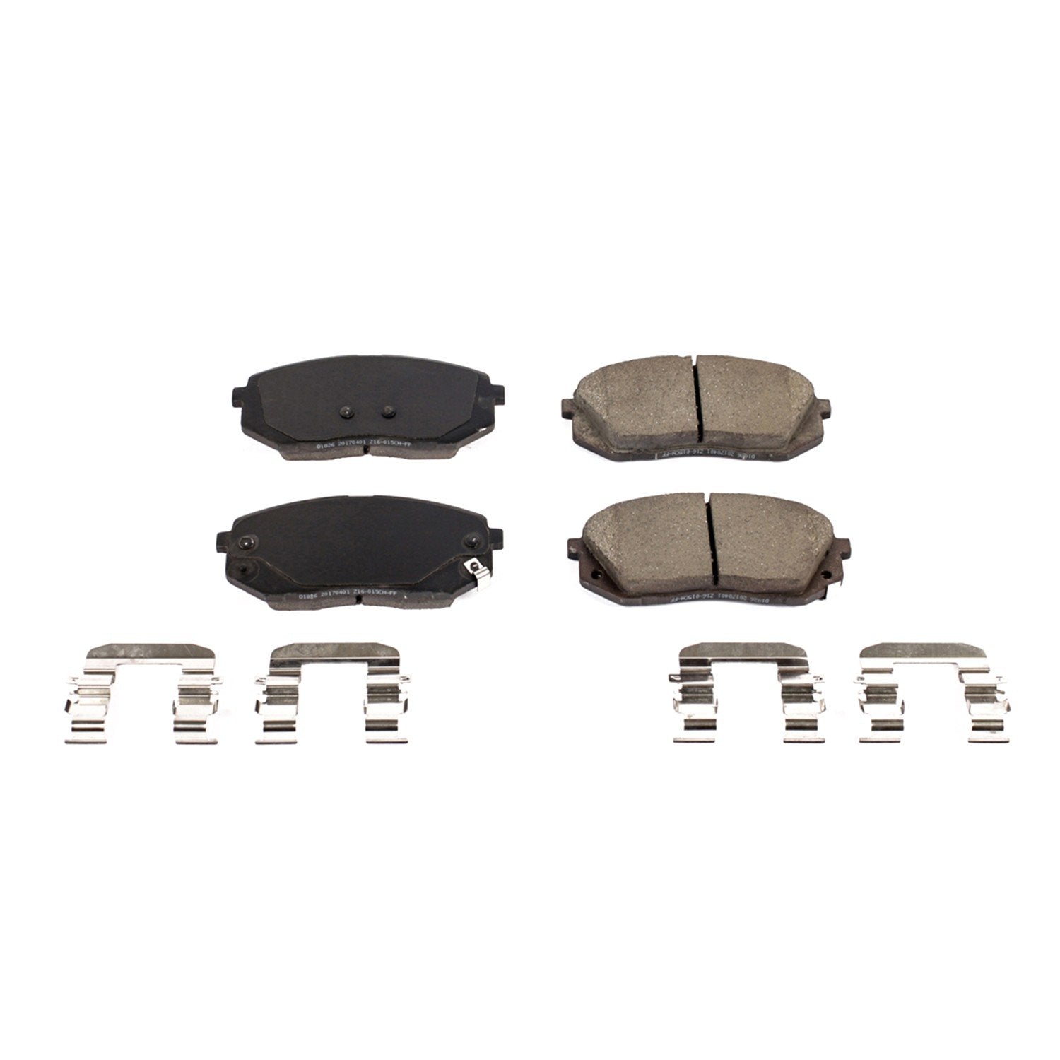 Front View of Front Disc Brake Pad Set POWERSTOP 17-1826