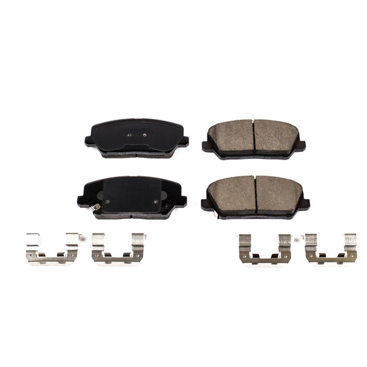 Front View of Front Disc Brake Pad Set POWERSTOP 17-1827