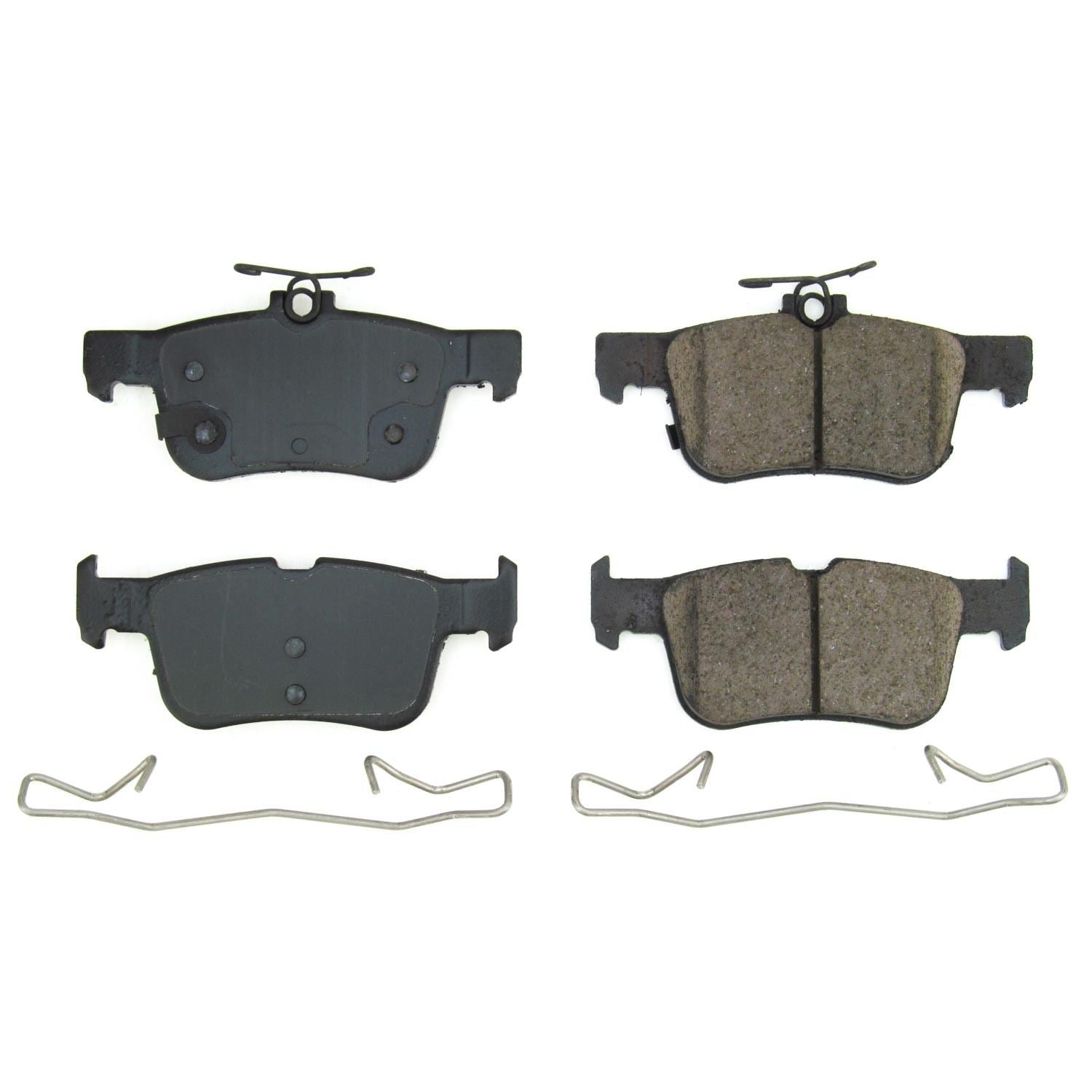 Front View of Rear Disc Brake Pad Set POWERSTOP 17-1833A