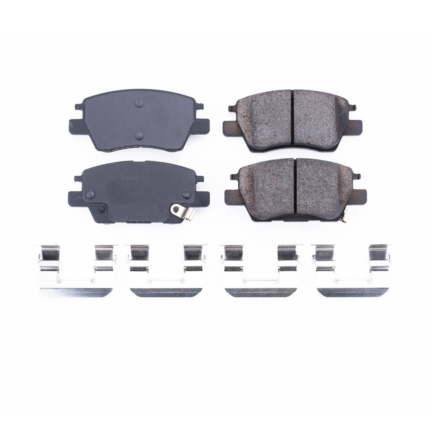 Front View of Front Disc Brake Pad Set POWERSTOP 17-1844