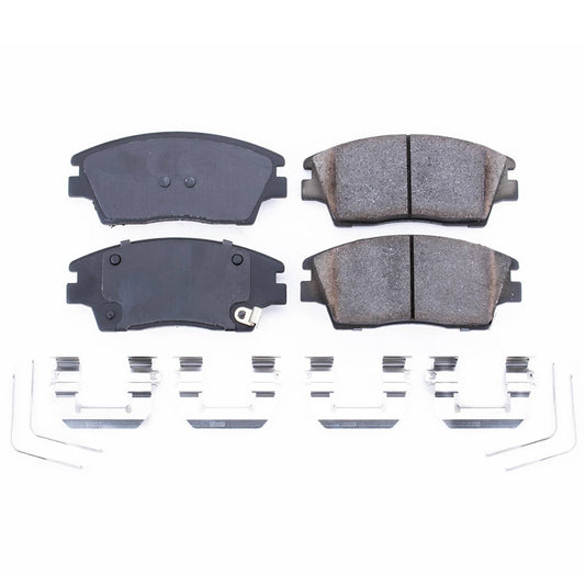 Front View of Front Disc Brake Pad Set POWERSTOP 17-1847