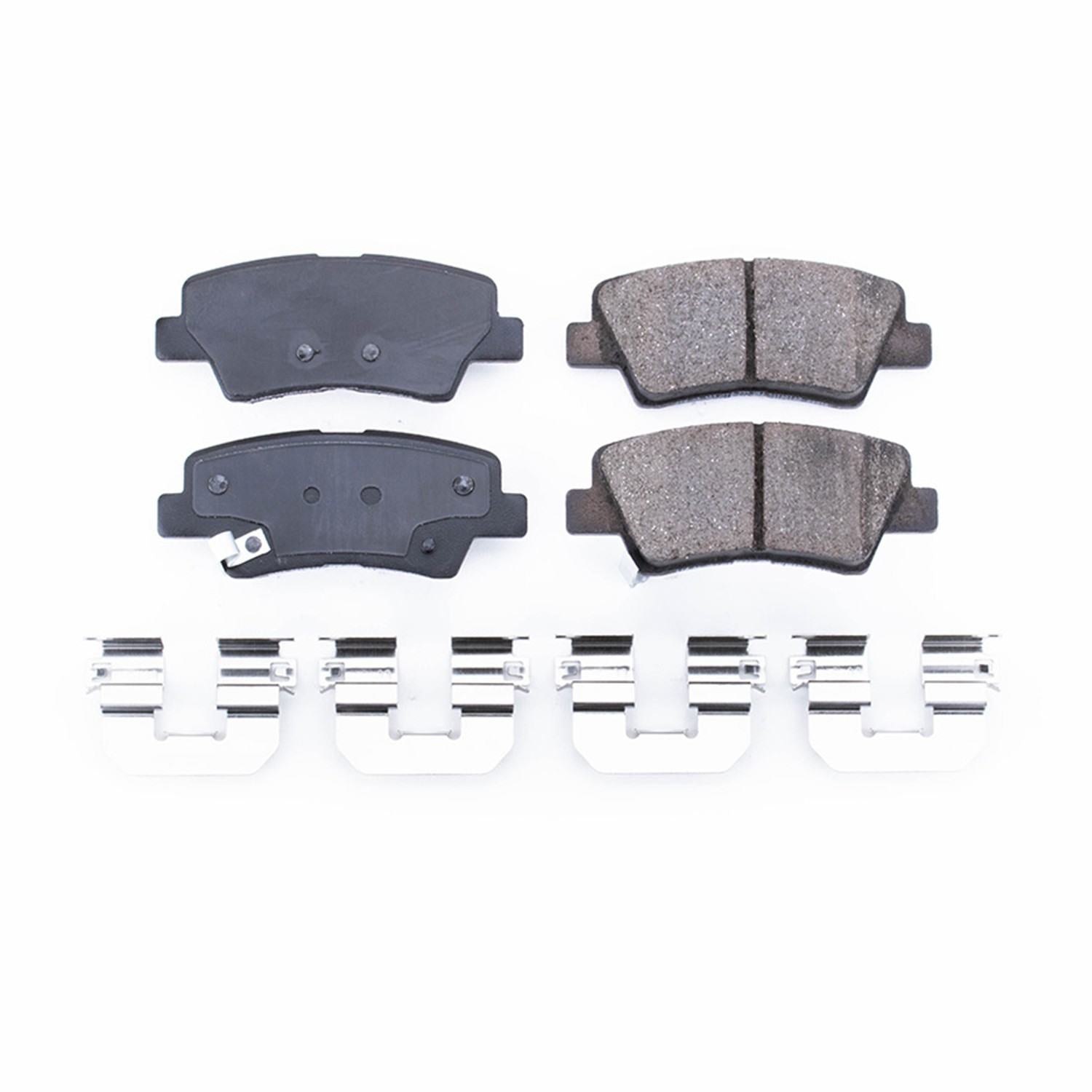 Front View of Rear Disc Brake Pad Set POWERSTOP 17-1848