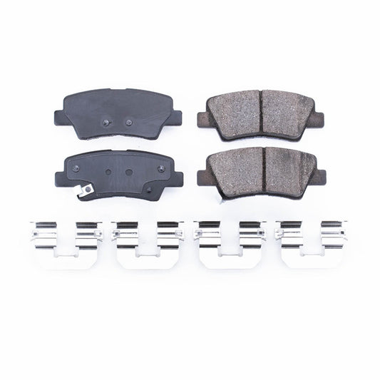 Front View of Rear Disc Brake Pad Set POWERSTOP 17-1848