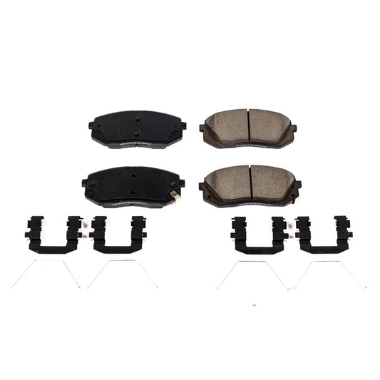 Front View of Front Disc Brake Pad Set POWERSTOP 17-1855