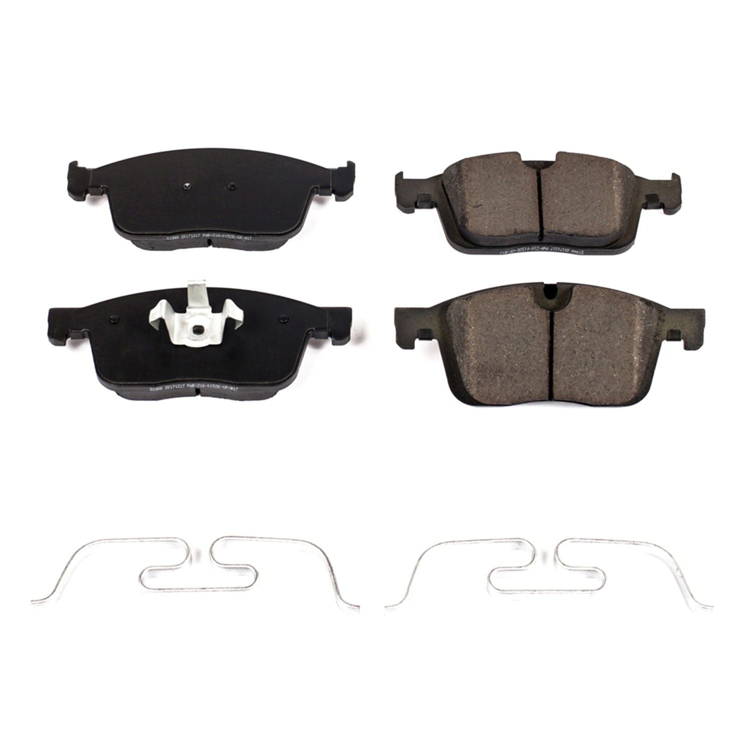 Front View of Front Disc Brake Pad Set POWERSTOP 17-1866