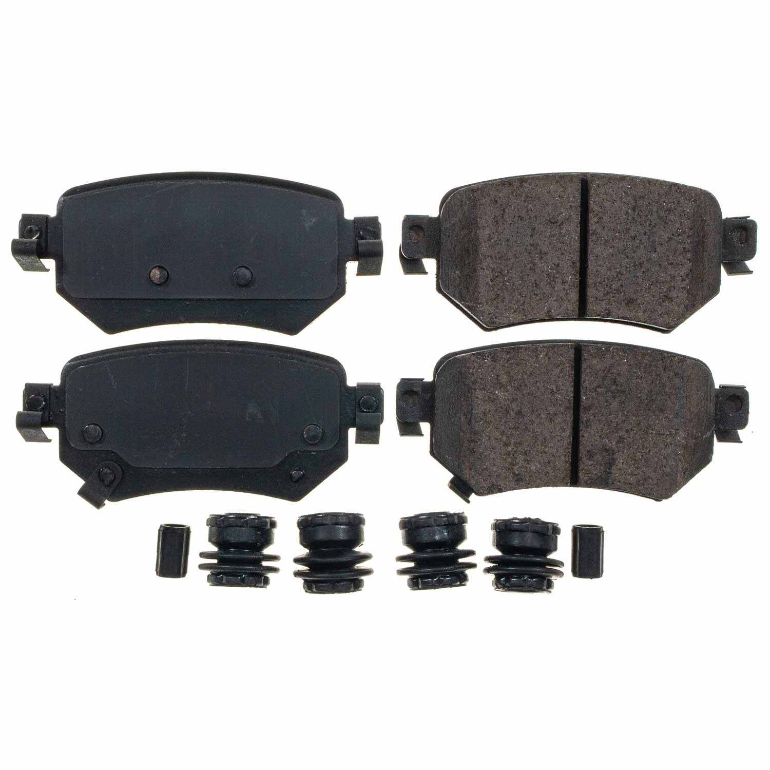 Front View of Rear Disc Brake Pad Set POWERSTOP 17-1874