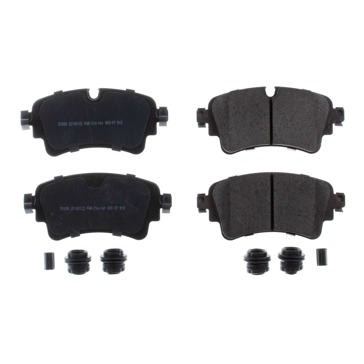 Front View of Rear Disc Brake Pad Set POWERSTOP 17-1898