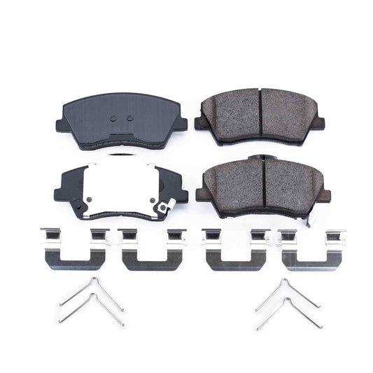 Front View of Front Disc Brake Pad Set POWERSTOP 17-1912