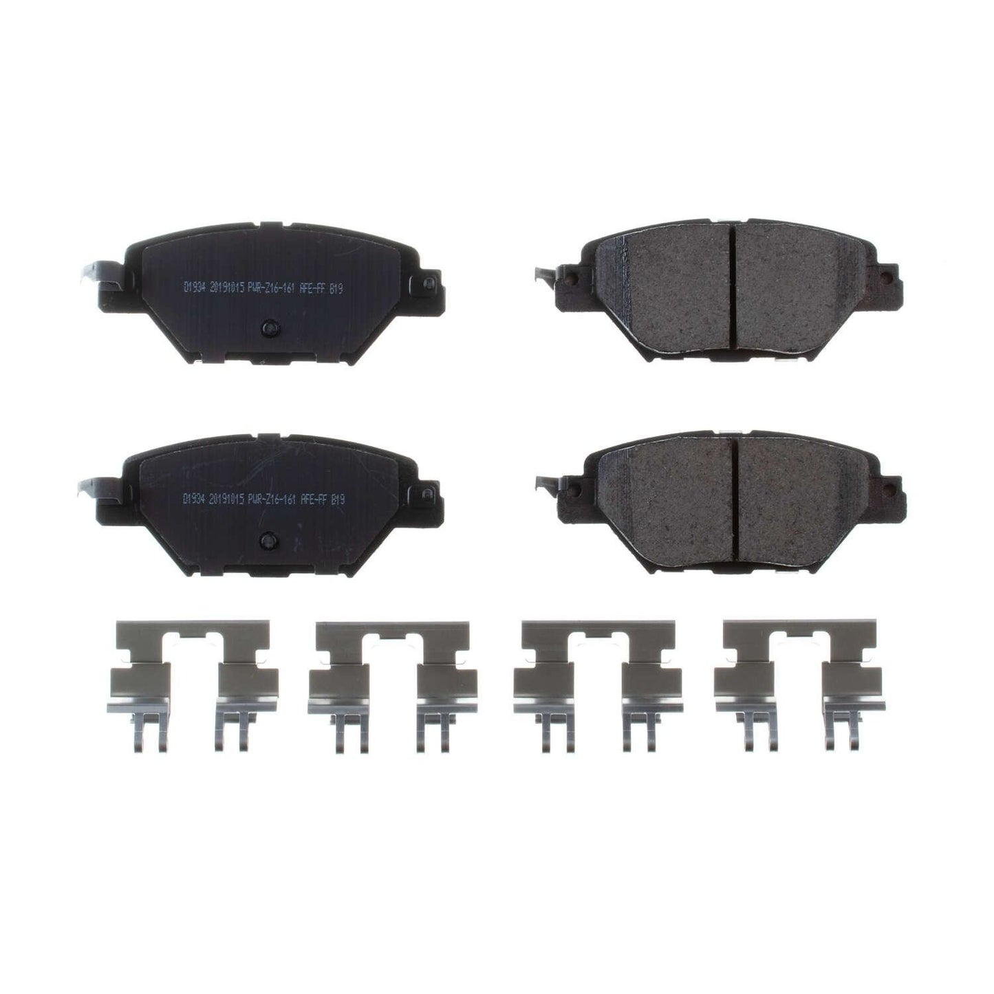 Front View of Rear Disc Brake Pad Set POWERSTOP 17-1934